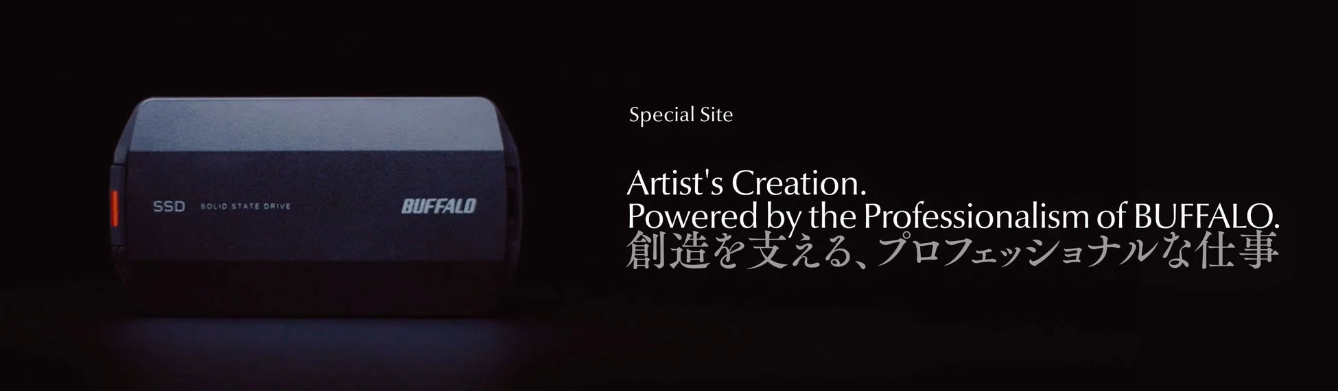 SSDとスペシャルサイトのメッセージ