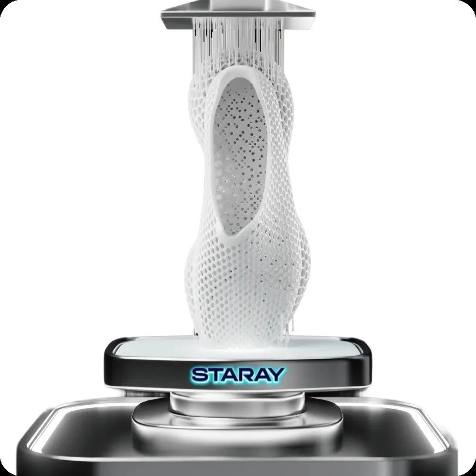 3Dプリンターで造形中の様子