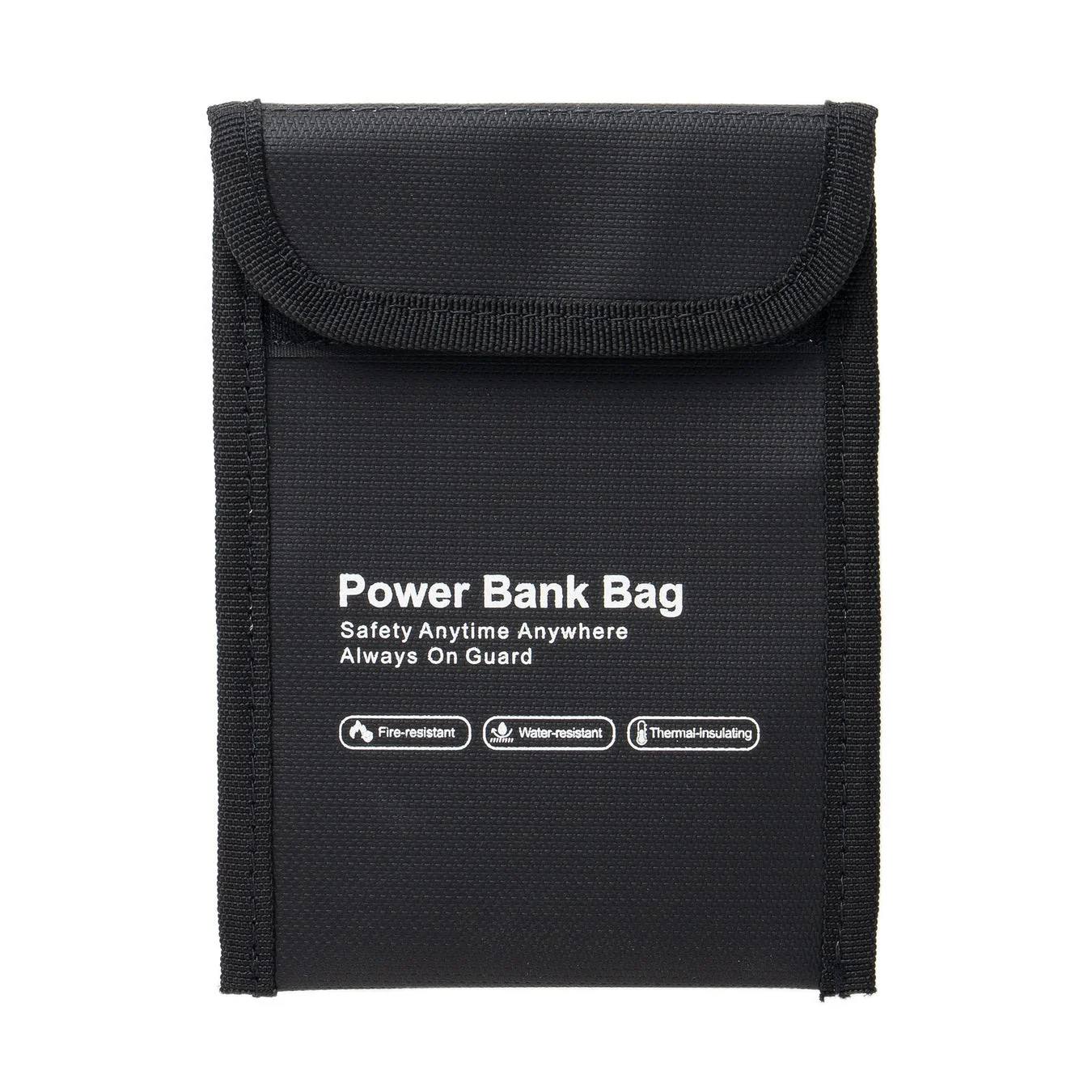 モバイルバッテリー用の黒い保護ケース