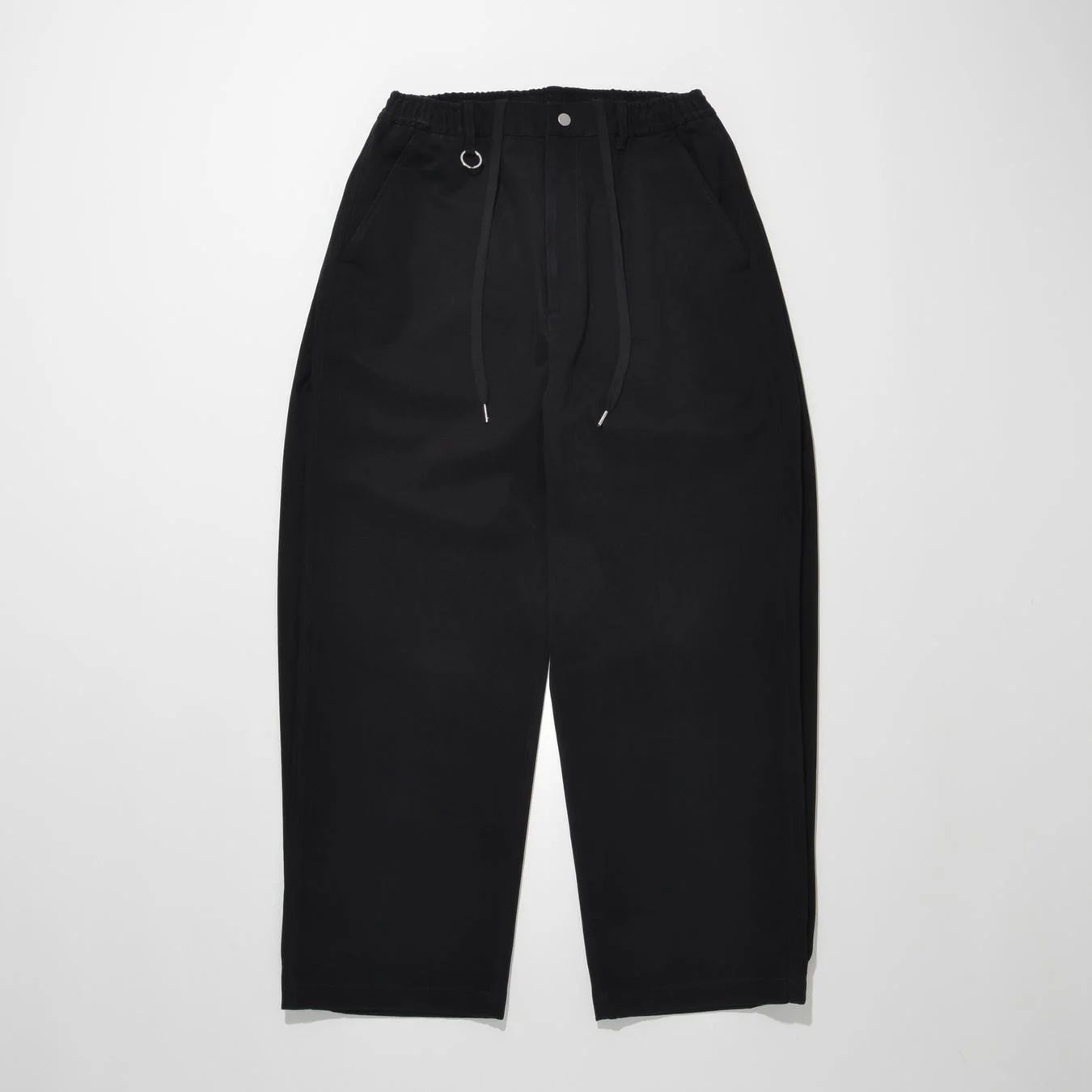 Pigment dyed Twill Side-tuck Wide Pants